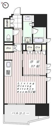 ライオンズ千代田三崎町の間取り画像