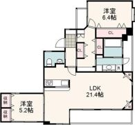 APEX南町 701の間取り画像