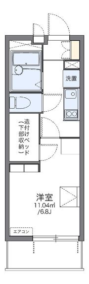 レオパレスKAZUⅢの間取り画像