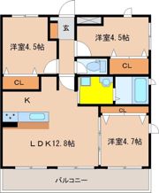 アーベイン堀川の間取り画像