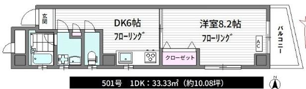 カームコートの間取り画像