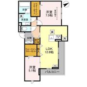 ヴェントプーロ東松山の間取り画像