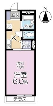 シャルム祖師谷の間取り画像