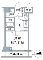 Rising place 両国三番館の間取り画像