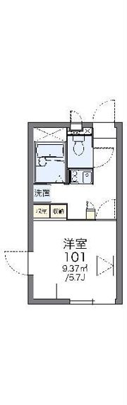 レオパレスアイリスの間取り画像