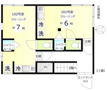 ハウスKの間取り画像