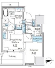 パークホームズ浅草橋の間取り画像