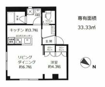 グレイスコート月島の間取り画像