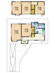 加須市花崎一丁目 貸家の間取り画像