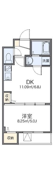 レオパレスエクセルハイツ高島平の間取り画像