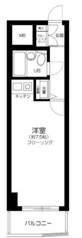 フロント新代田の間取り画像