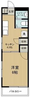 ヴィレッジ・Ⅰの間取り画像