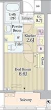 PRIME URBAN 東中野 COURTの間取り画像