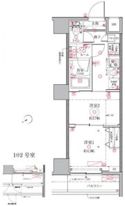 クレイシア門前仲町ザ・レジデンスの間取り画像