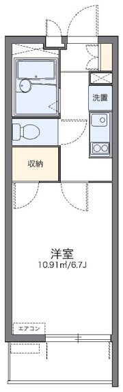 レオパレスオネストの間取り画像
