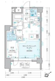 クリオラベルヴィ不動前グラの間取り画像