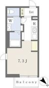 COZY県立美術館前の間取り画像