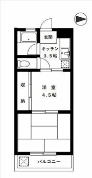 吉田フラットの間取り画像