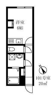 早稲田鶴巻IMAハウスの間取り画像