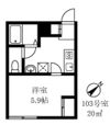 早稲田鶴巻IMAハウスの間取り画像