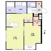アンソレイユ明大前の間取り画像