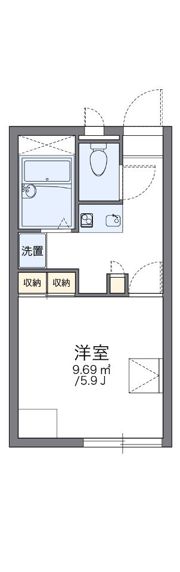 レオパレスリーセント．スペースの間取り画像