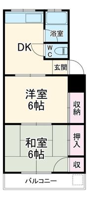 竹谷マンションの間取り画像
