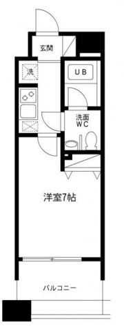 レジディア島津山の間取り画像