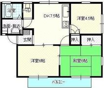 富永ハイツの間取り画像