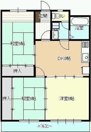 坂本第2マンションの間取り画像