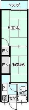 竹の内コーポの間取り画像