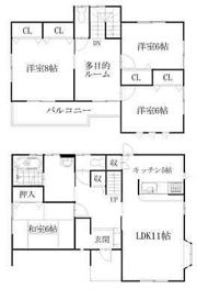 太田市宝町戸建の間取り画像