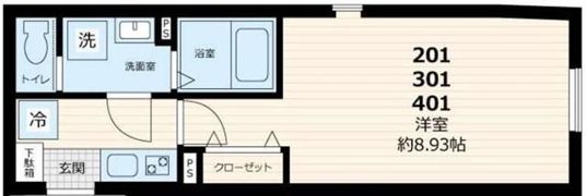 GATE Residence Mitakaの間取り画像