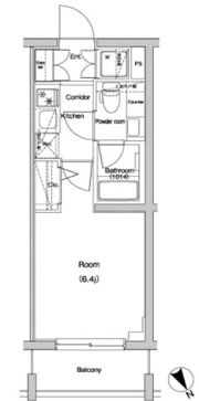 PREMIUM CUBE 大崎の間取り画像