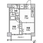 JMFレジデンス北品川の間取り画像