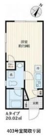 Oakrest恵比寿の間取り画像