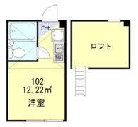 クレール上野の間取り画像