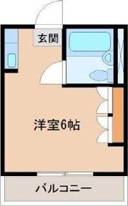コーポ一の宮の間取り画像