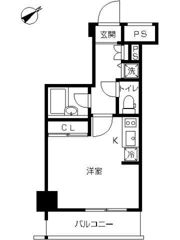 スカイコート品川大崎の間取り画像