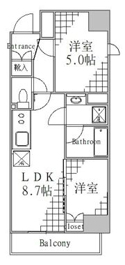 パークアクシス浅草田原町ガーデンの間取り画像
