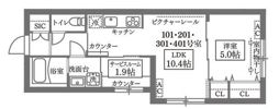 COCOCUBE GRANDE学芸大学の間取り画像