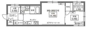 COCOCUBE GRANDE学芸大学の間取り画像