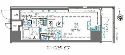 ZOOM東新宿の間取り画像