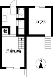 101コーポ月見ヶ丘の間取り画像