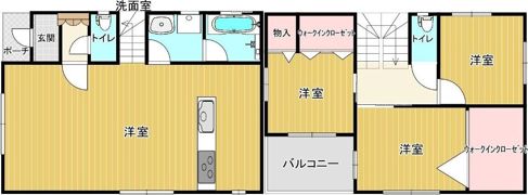 吉村町貸家の間取り画像