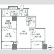 カスタリアタワー品川シーサイドの間取り画像