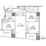 カスタリアタワー品川シーサイドの間取り画像