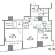 カスタリアタワー品川シーサイドの間取り画像