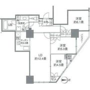 カスタリアタワー品川シーサイドの間取り画像