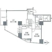 カスタリアタワー品川シーサイドの間取り画像